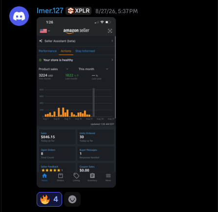 imer $800 day amazon sales screenshot